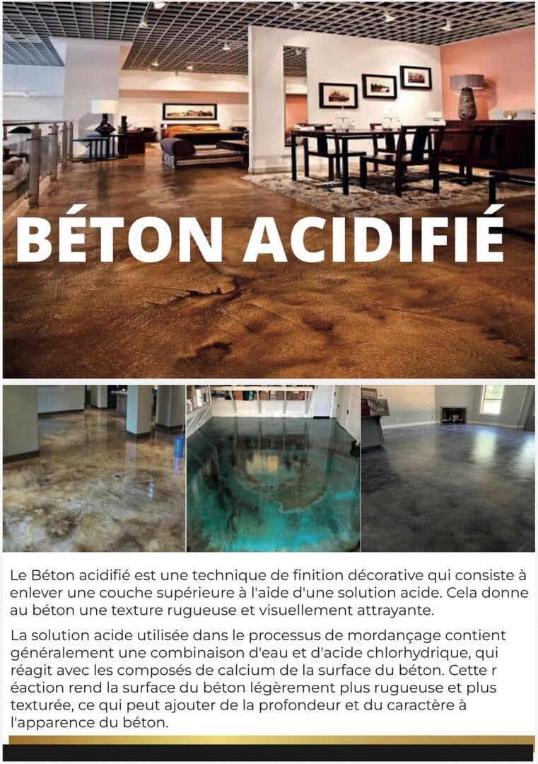Béton Acidifié